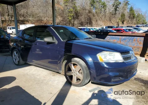 2013 Dodge Avenger Se из США, поврежденный, VIN 1C3CDZAB7DN619519